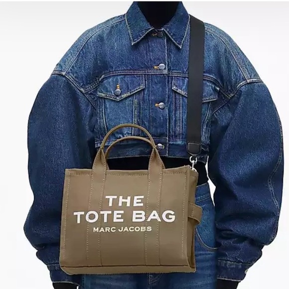 Marc Jacobs The Tote Bag Medium Canvas Slate Green - Picture 10 of 10